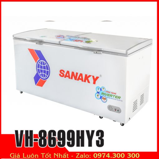 Tủ đông sanaky vh-8699hy3 inverter tiết kiệm điện