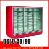 Tủ đông cửa kính siêu thị OSLO 3D-90