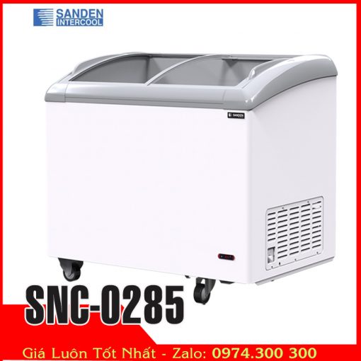 Tủ đông kem mini 280 lít kính cong Sanden intercool SNC-0285