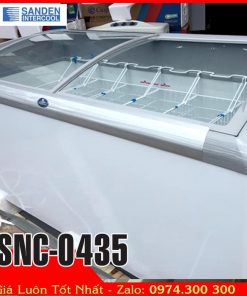 tủ đông kem kính cong 430 lít Sanden intercool SNC-0435