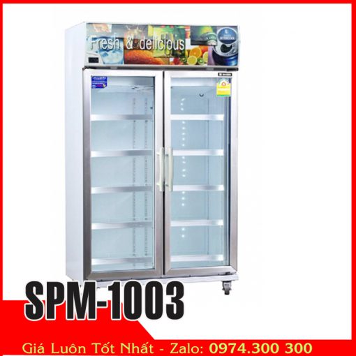 Tủ mát trưng bày hoa tươi ướp nước ngọt bia lạnh Sanden intercool SPM-1003