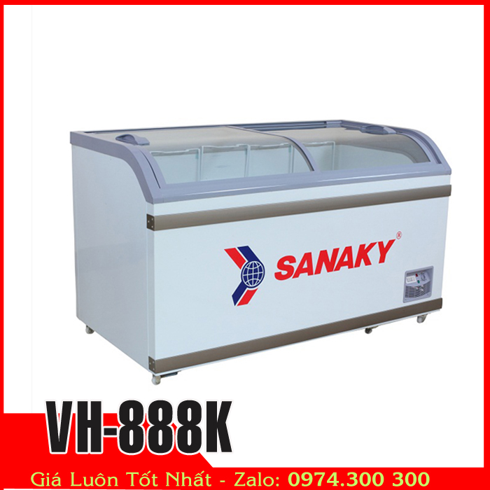 Tủ đông kem kính cong Sanaky VH-888k