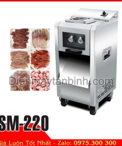 máy cắt thịt tươi sống, máy thái thịt mềm SM-220